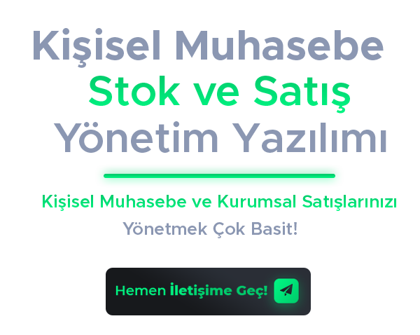 Kişisel Muhasebe - Stok - Satış - Veresiye - Gelir Gider Yönetim Yazılımı